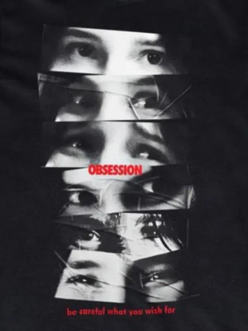 Obsession movie shirt with be careful you wish for eye collage - Picture 2 of 2